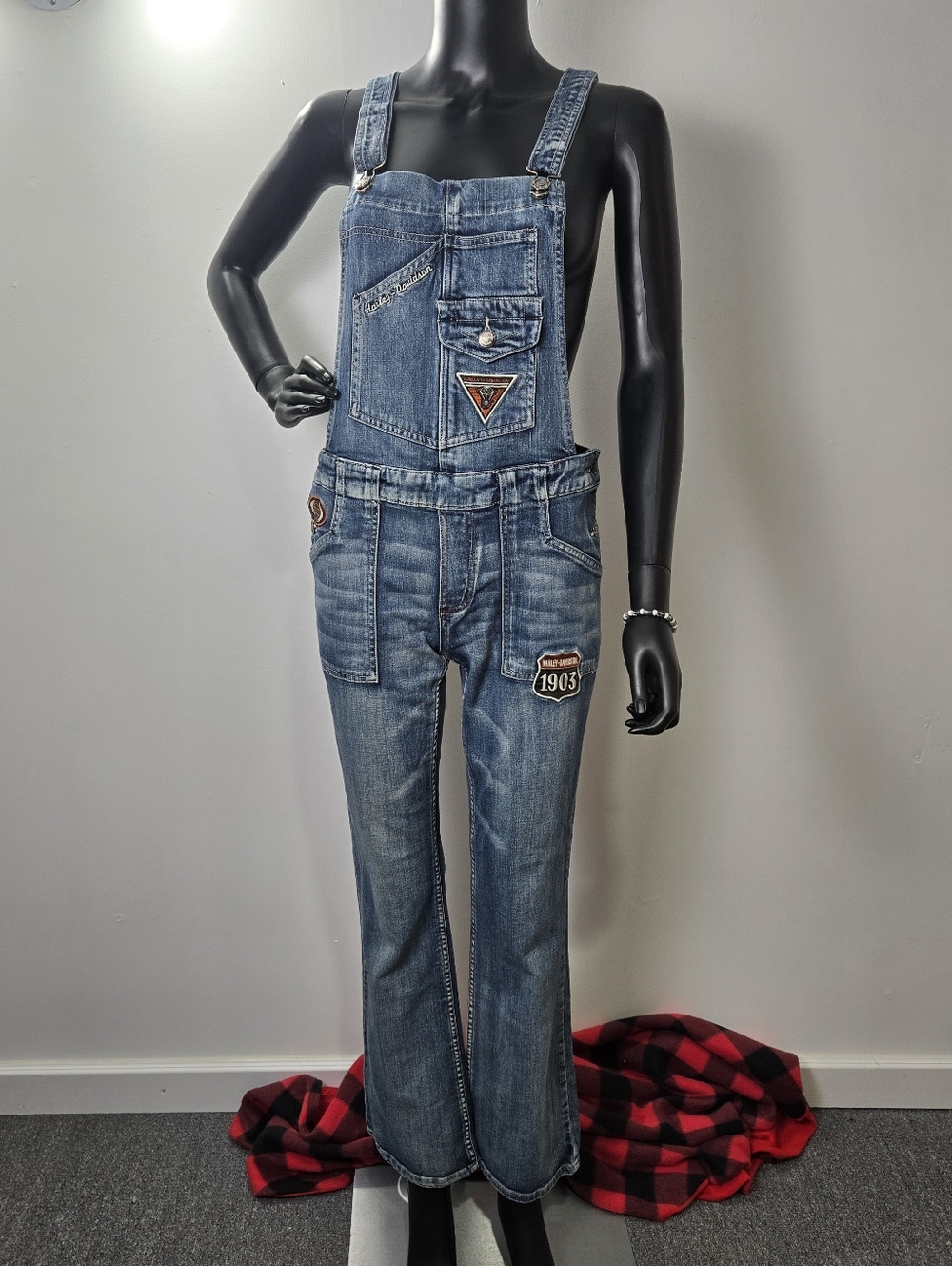 Harley-Davidson Blue Denim Jumpsuit